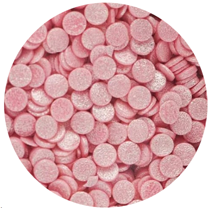 картинка Посыпка №303 сахарная декоративная Конфетти розовое перламутровое, 1,5кг от магазинаАрт-Я