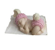 картинка Глазурь "Малыш с вязаными ушками розовый", 26гр от магазинаАрт-Я