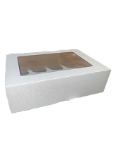 картинка Коробка для 12 капкейков окно микрогофрокартон от магазинаАрт-Я