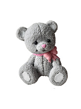 картинка Глазурь "Мишка серый с розовым бантиком", 140гр от магазинаАрт-Я