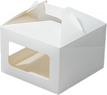 картинка Коробка с ручками 180*180*120 мм ForGenika JUMPL II Window White от магазинаАрт-Я