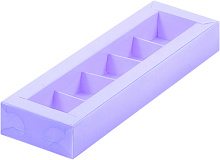 картинка Коробка для 5 конфет ЛАВАНДА 235*70*30мм(пластик.крышка) от магазинаАрт-Я