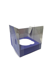 картинка Коробка для 1 капкейка с пластиковой крышкой 100*100*100 мм (ЛАВАНДА) от магазинаАрт-Я