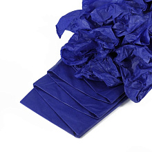 картинка Бумага упаковочная тишью, Синяя 50 х 66 см (10 листов) от магазинаАрт-Я