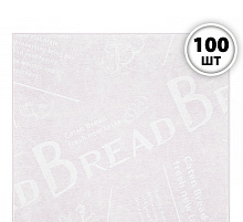 картинка Бумага упаковочная для бенто-торта 14*14см «Газета с белыми буквами», 100 шт от магазинаАрт-Я
