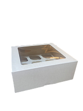 картинка Коробка для 9 капкейков окно МИКРОГОФРОКАРТОН от магазинаАрт-Я