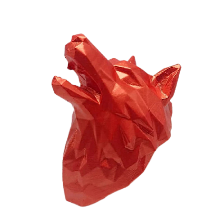 картинка Молд 3D Геометрический волк от магазинаАрт-Я