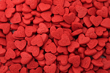 картинка Посыпка сердечки красные 70гр от магазинаАрт-Я