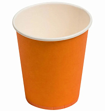картинка Стакан бумажный Оранжевый, 250мл D-80мм от магазинаАрт-Я