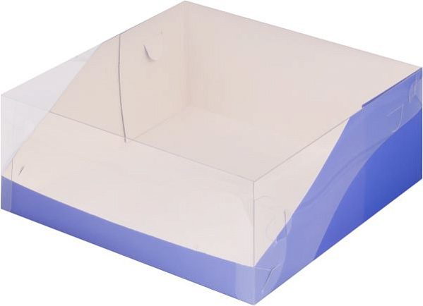 картинка Коробка для 9 капкейков с пластиковой крышкой 235*235*100 мм ЛАВАНДОВАЯ от магазинаАрт-Я