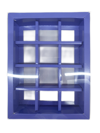 картинка Коробка для 12 конфет с пластиковой крышкой 190*145*38 (ЛАВАНДА) от магазинаАрт-Я