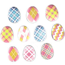 картинка Сахарные фигурки Яйца Ромбики, 15шт от магазинаАрт-Я
