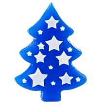 картинка Пластиковая форма "Ель со звёздами" от магазинаАрт-Я