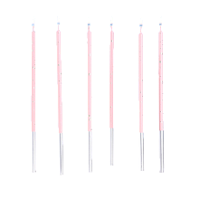 картинка Набор свечей в торт, 6 штук "Исполнение желаний", 15 см, розовый от магазинаАрт-Я