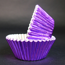 картинка Капсулы Фиолетовые металлик 50*35 мм, 1000 шт от магазинаАрт-Я