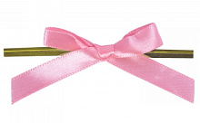 картинка Твист-лента с бантиком (розовый, 8 см) 50 шт от магазинаАрт-Я
