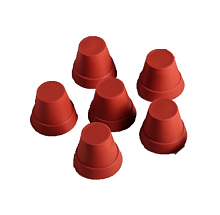 картинка Набор силиконовых форм для выпечки Доляна «Цветочные горшочки», 6,5×5,5 см, 6 шт от магазинаАрт-Я
