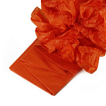 картинка Бумага упаковочная тишью, Оранжевая 50 х 66 см (10 листов) от магазинаАрт-Я