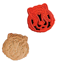 картинка Форма для печенья и пряников "Тигр", 9,5*9,5*1,5 см от магазинаАрт-Я